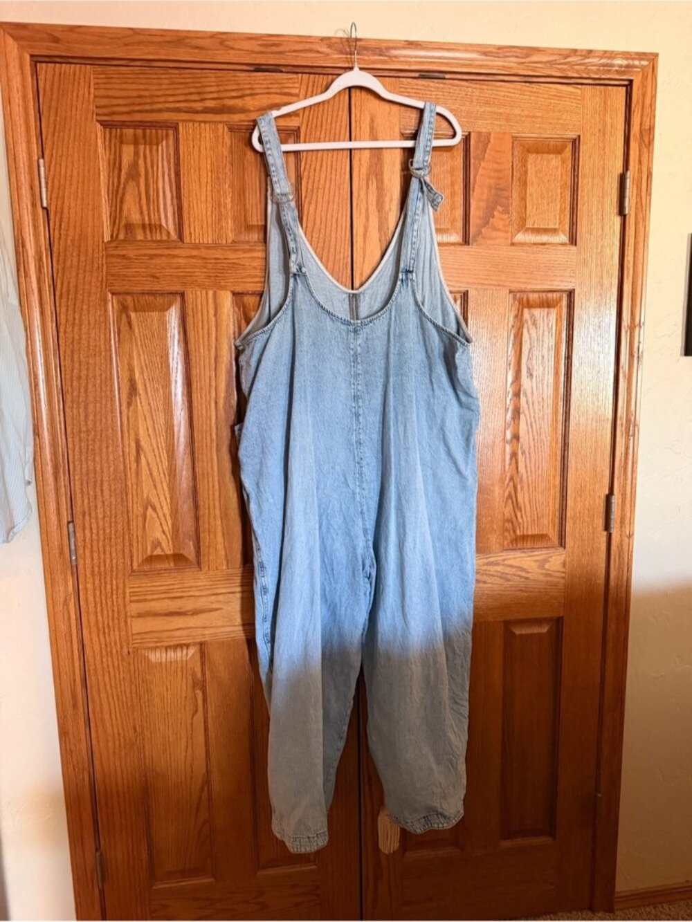 Maurices Plus Size Scoop Neck Denim Overalls
